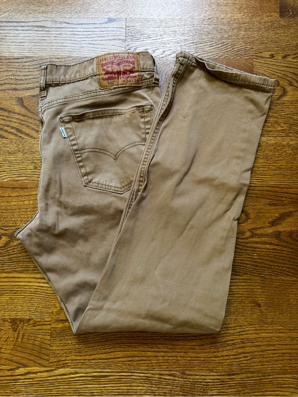 Levi’s 541 Athletic Taper Jeans Men’s 34x34 Brown Tan WaterLess